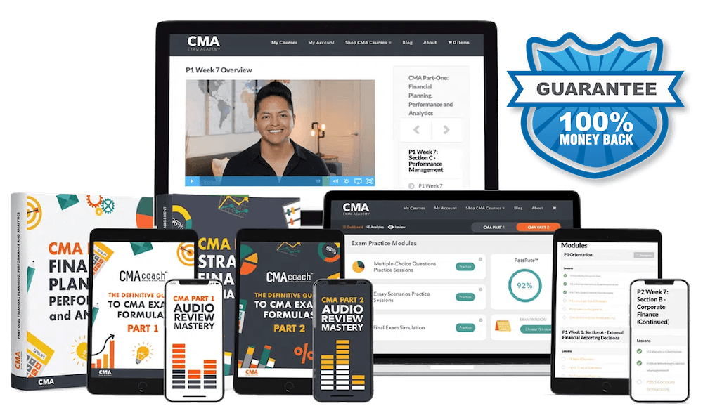 Pass the CMA Exam on Your First Try, Guaranteed - With Our 16-Week Accelerator Program (Part 1 and 2 Combo)
